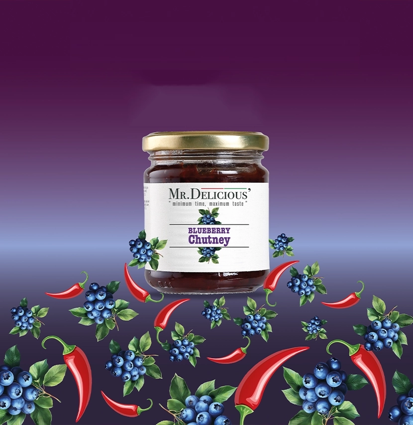 BLUEBERRY CHUTNEY with chilli