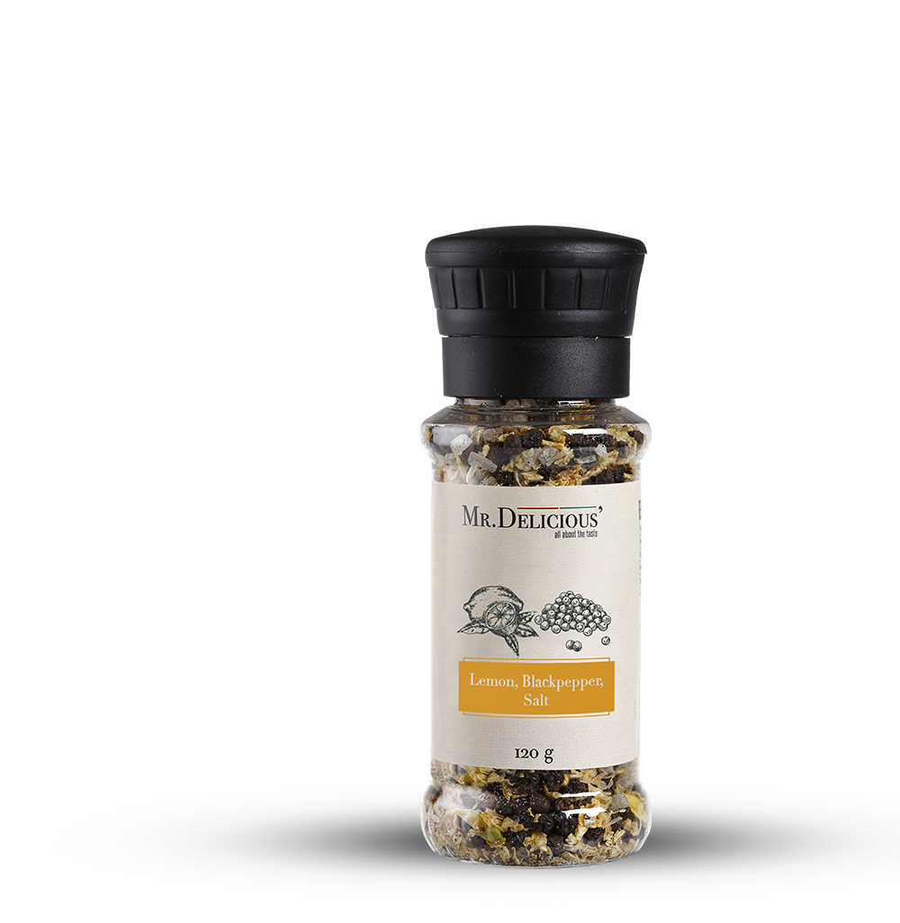 Lemon, Black Pepper, Salt
